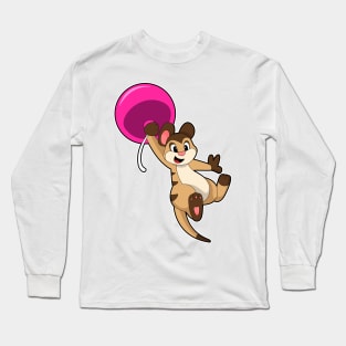 Meerkat with Balloon Long Sleeve T-Shirt